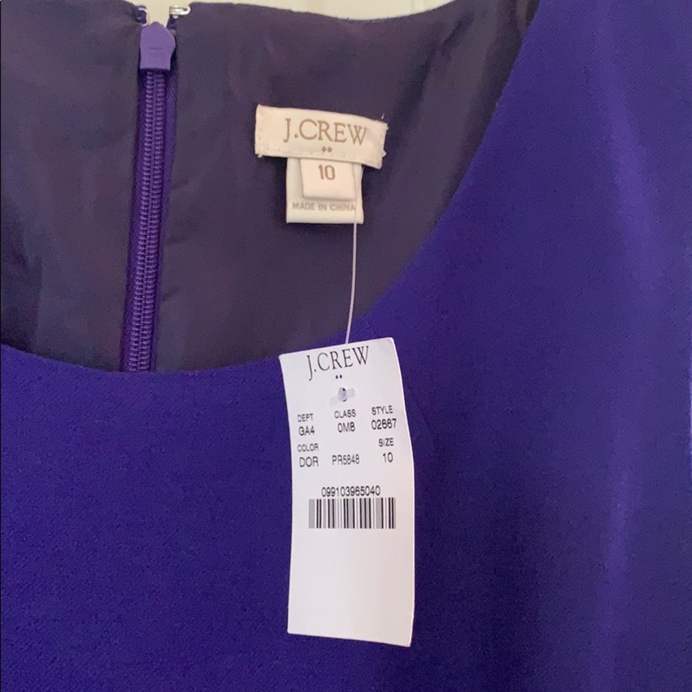 NWT J Crew dress size 10 royal blue